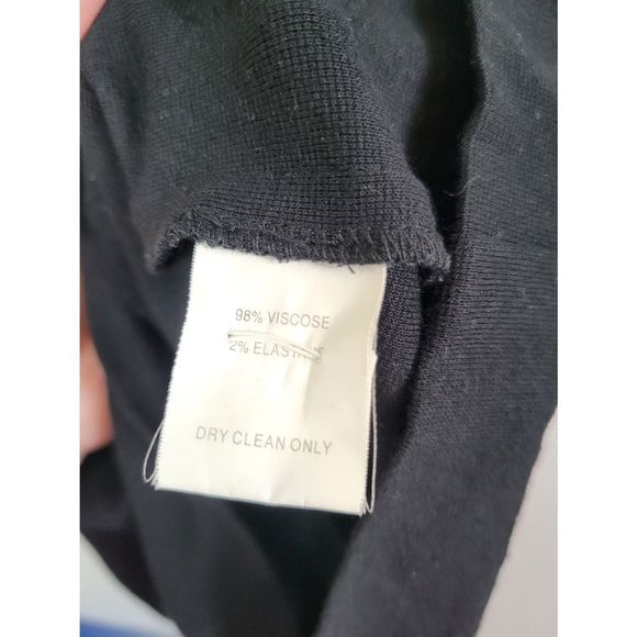 Trina Turk Elegant Black Mini Dress with Gold Details - Picture 3 of 5